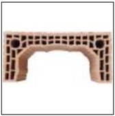 HELUZ komín - Komínová tvarovka HELUZ - S poloviční šachta HUS